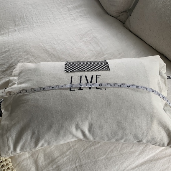 Rae Dunn feather pillow bed accent - Picture 8 of 9